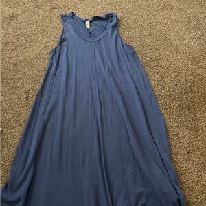 Luxe Flowing Blue Maxi Dress